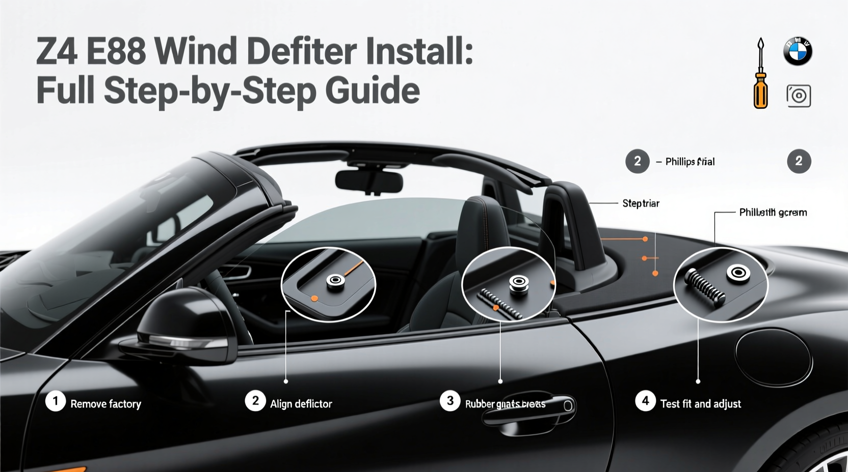 z4 e89 wind deflector install