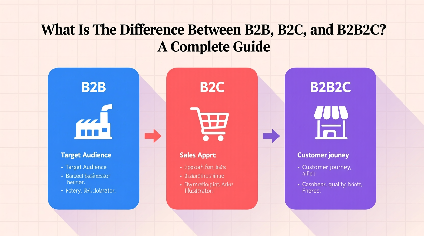 what is the difference between b2b b2c and b2b2c