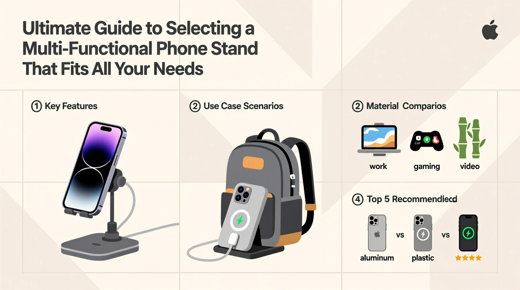 ultimate guide to selecting a multi functional phone stand that fits all your needs
