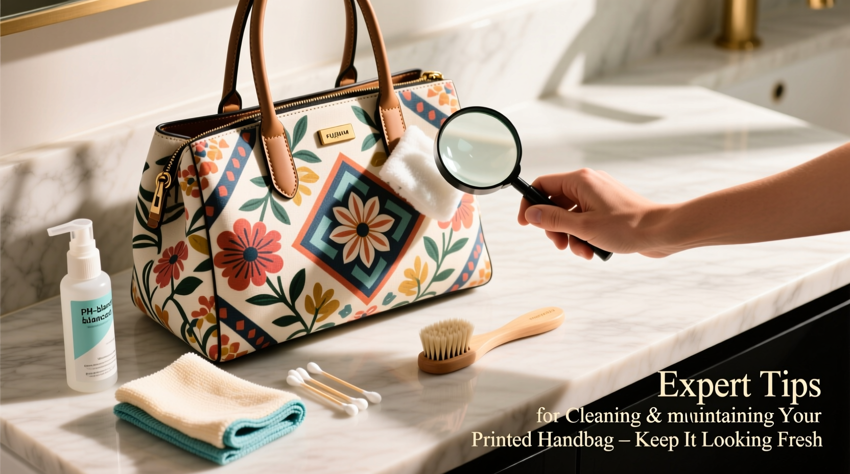 expert tips for cleaning and maintaining your printed handbag to keep it looking fresh
