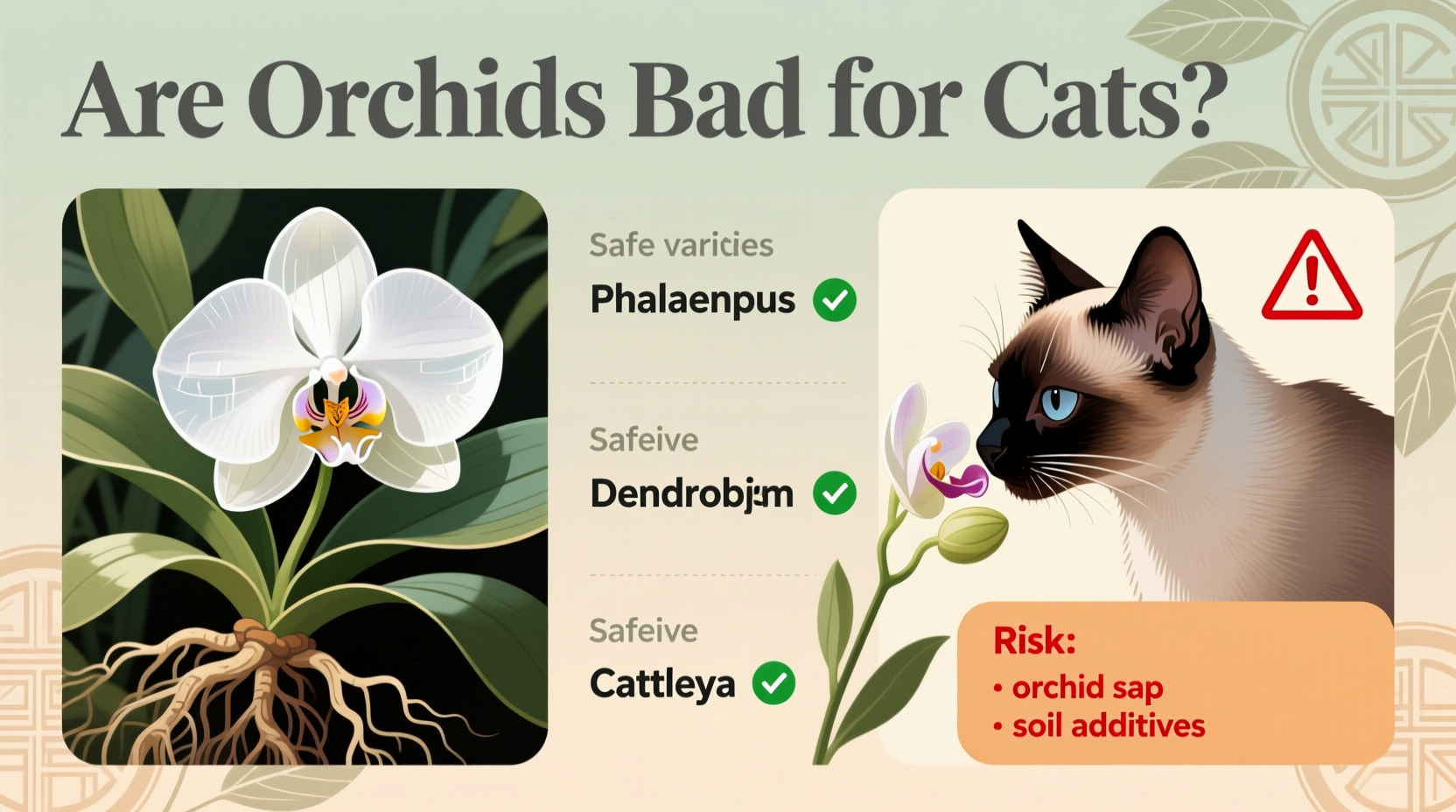 are orchids bad for cats
