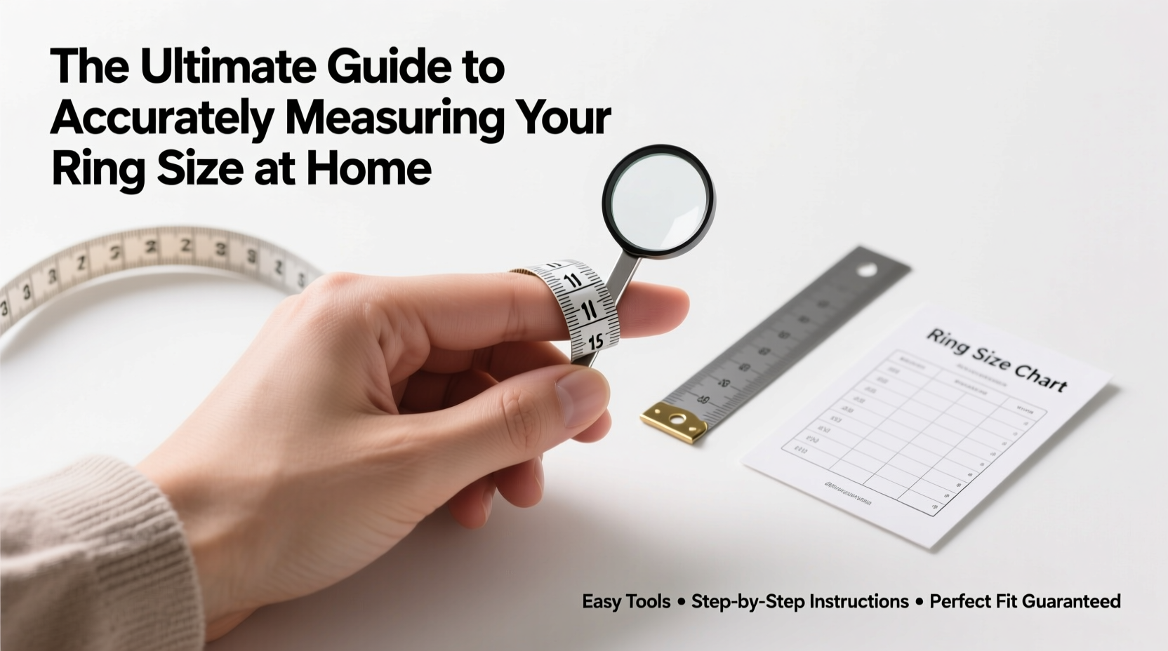 the ultimate guide to accurately measuring your ring size at home with easy tools