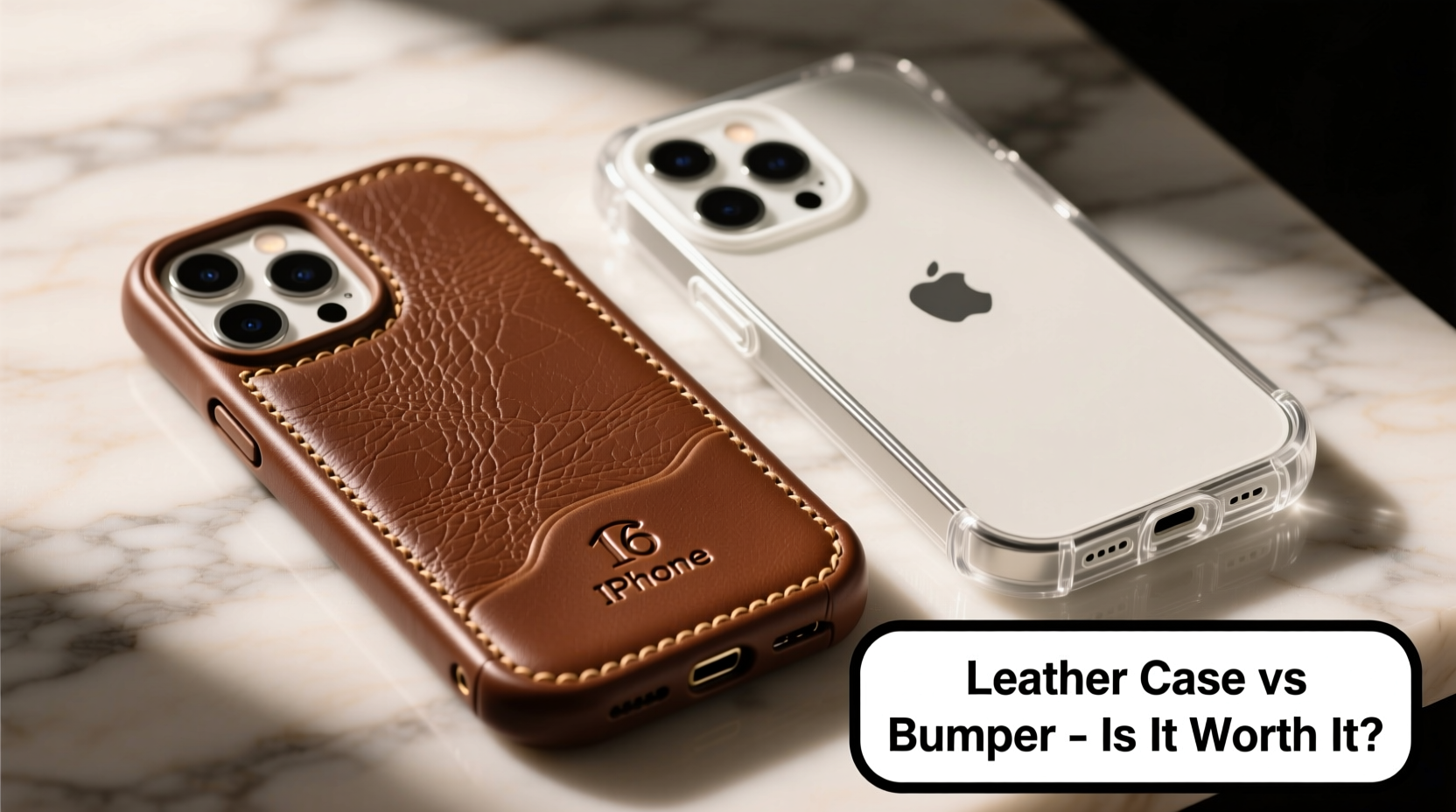 iphone 16e is a leather case really worth it over a bumper