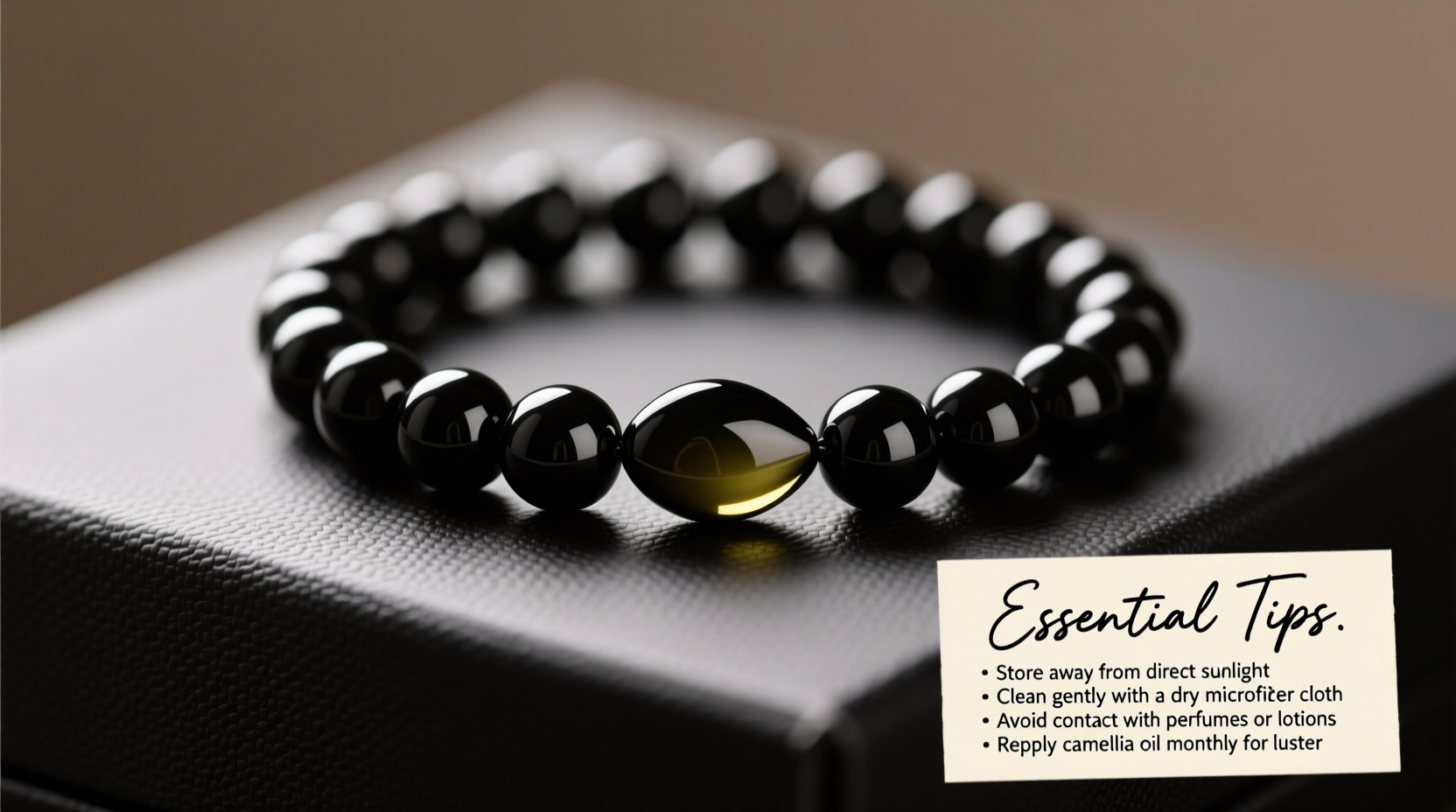 essential tips for maintaining and enhancing your black camellia oil drop bracelet