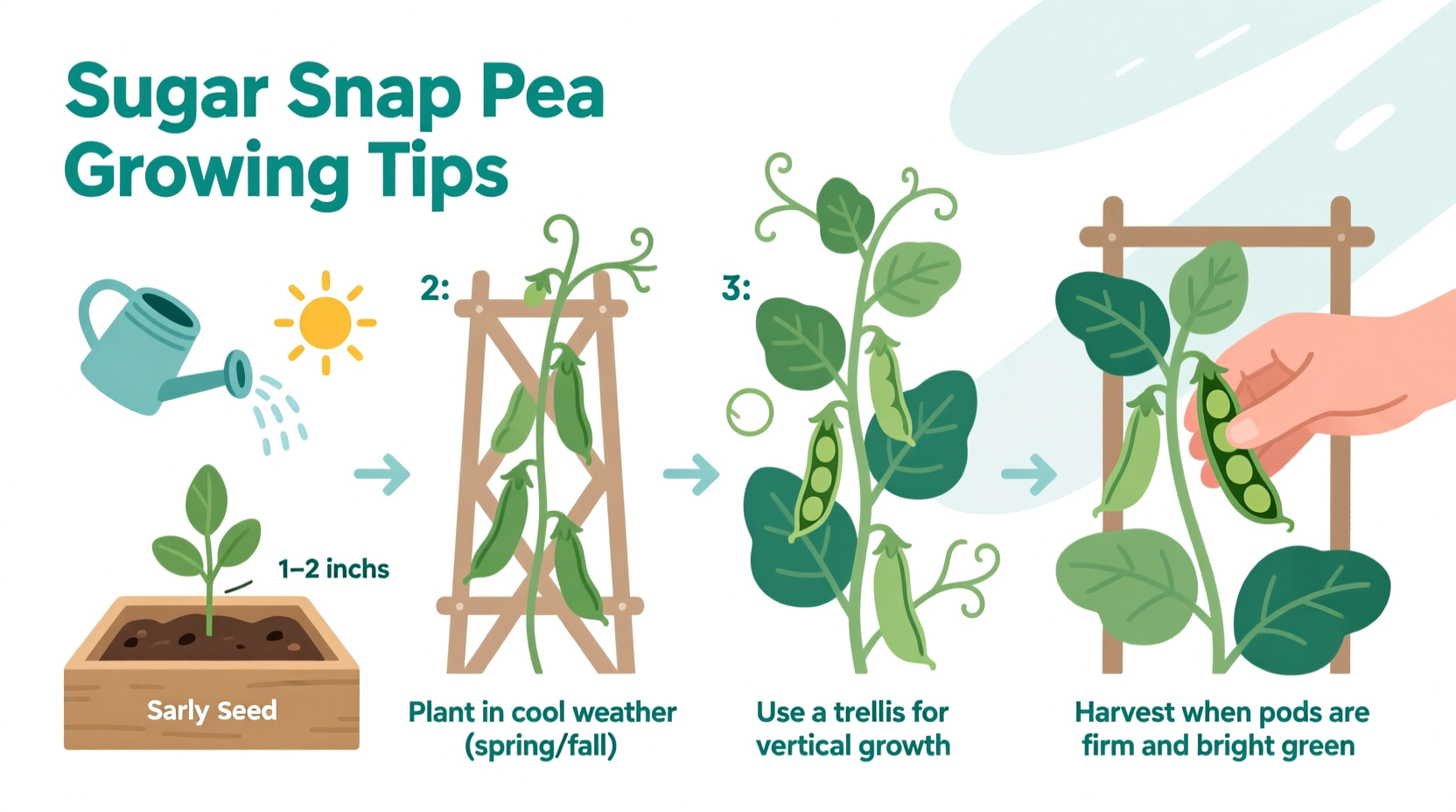 simple tips for the best way to grow sugar snap peas successfully