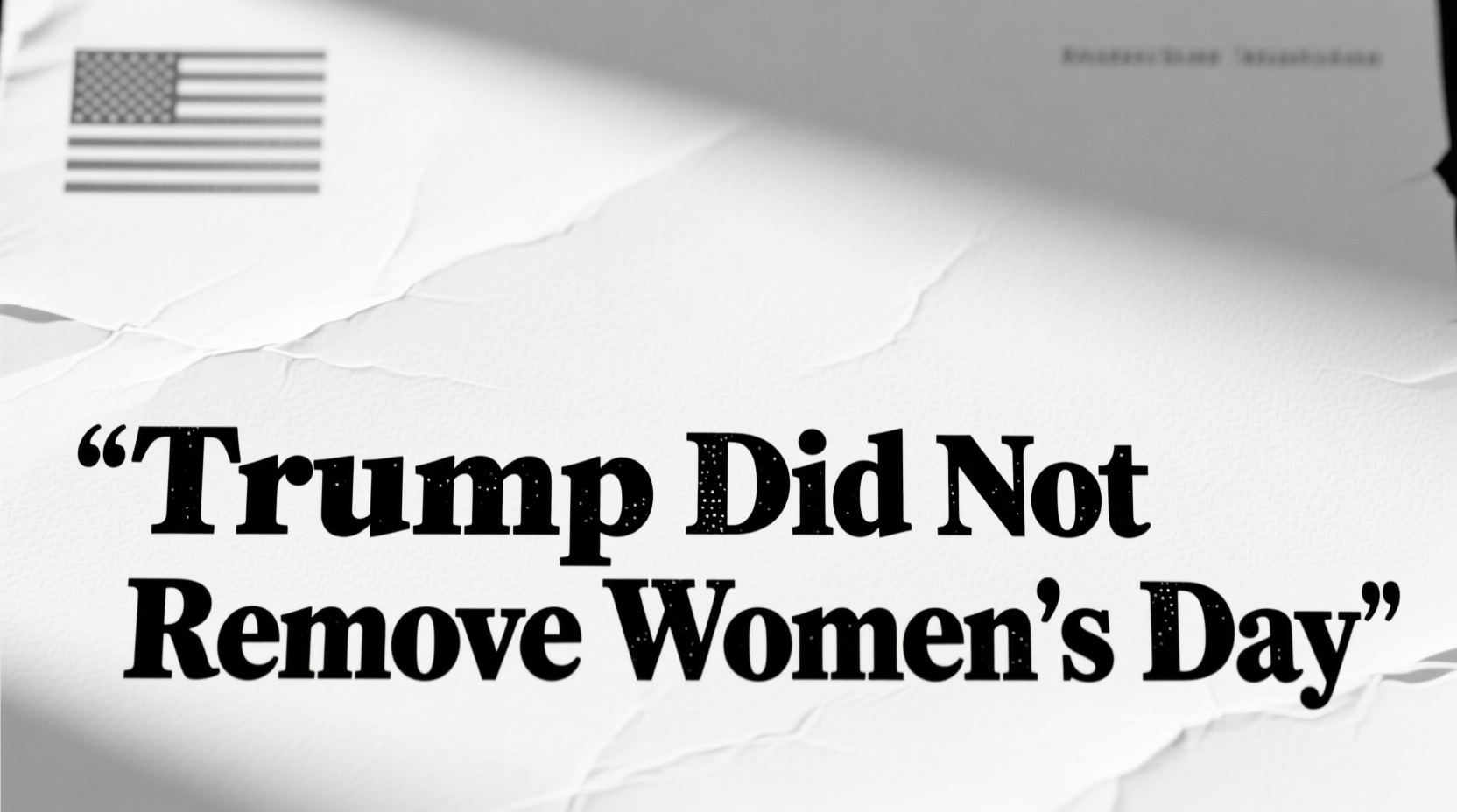 did trump remove womens day