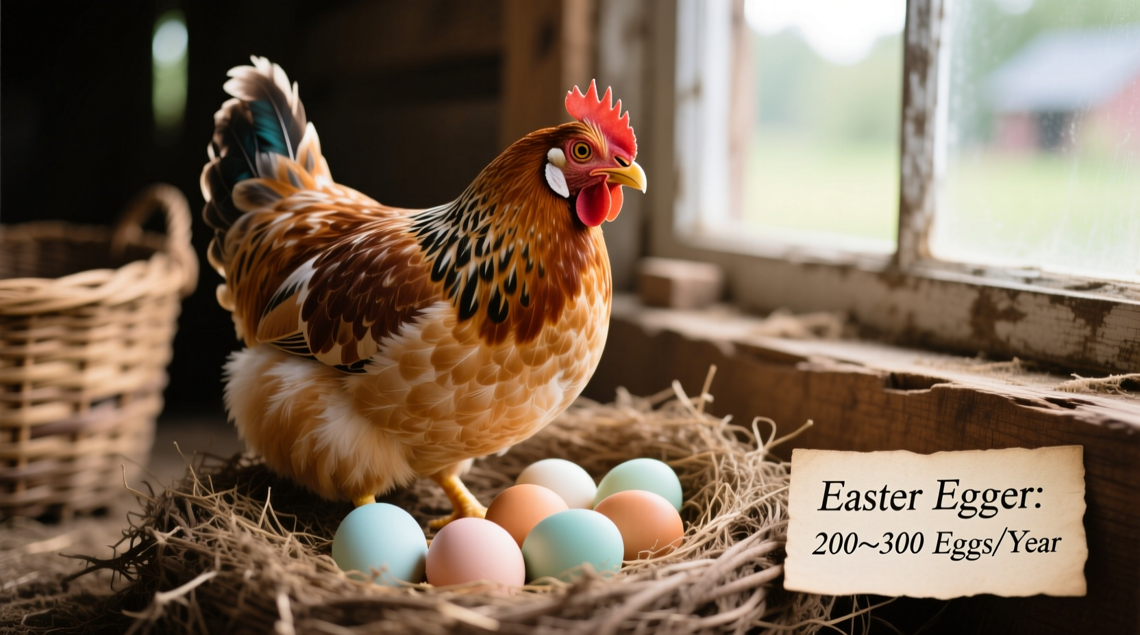 how many eggs does a easter egger lay