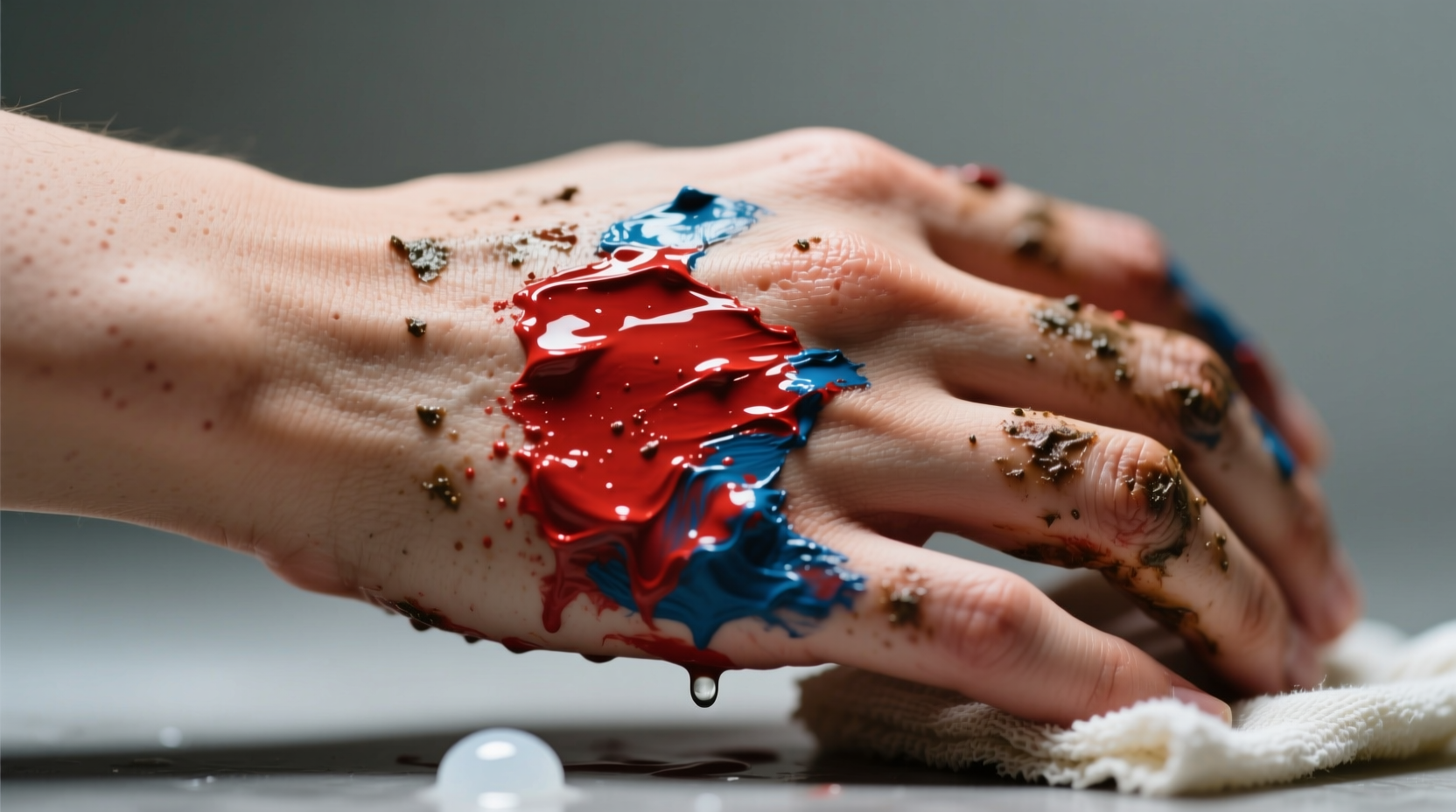 how to get paint off skin