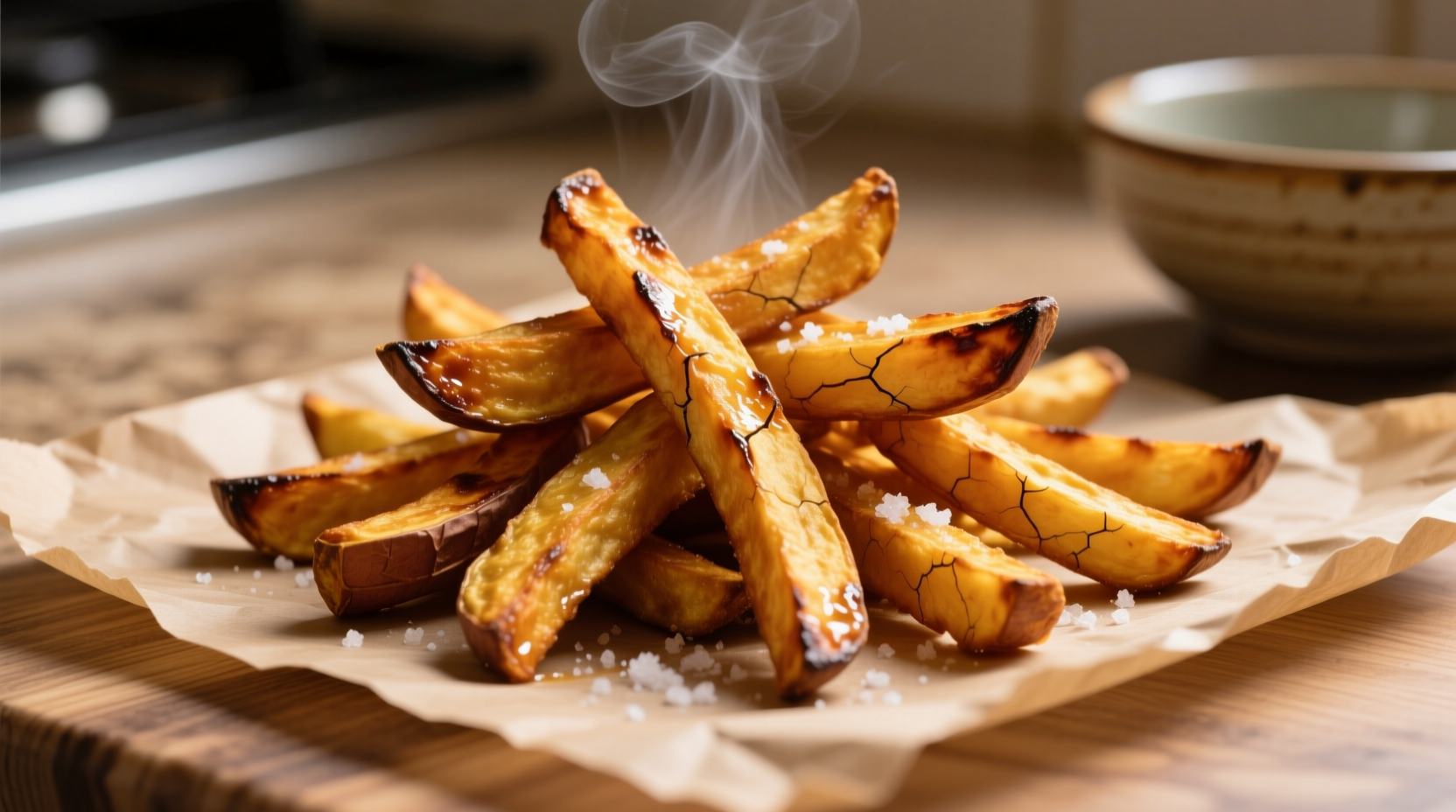 crispy baked sweet potato fries  oven method that actually works