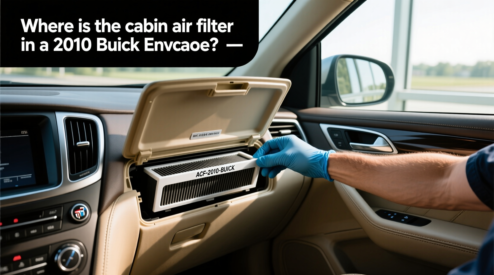 2010 buick enclave cabin air filter location replacement guide