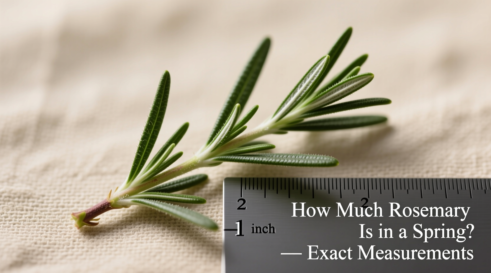 how much rosemary in a sprig