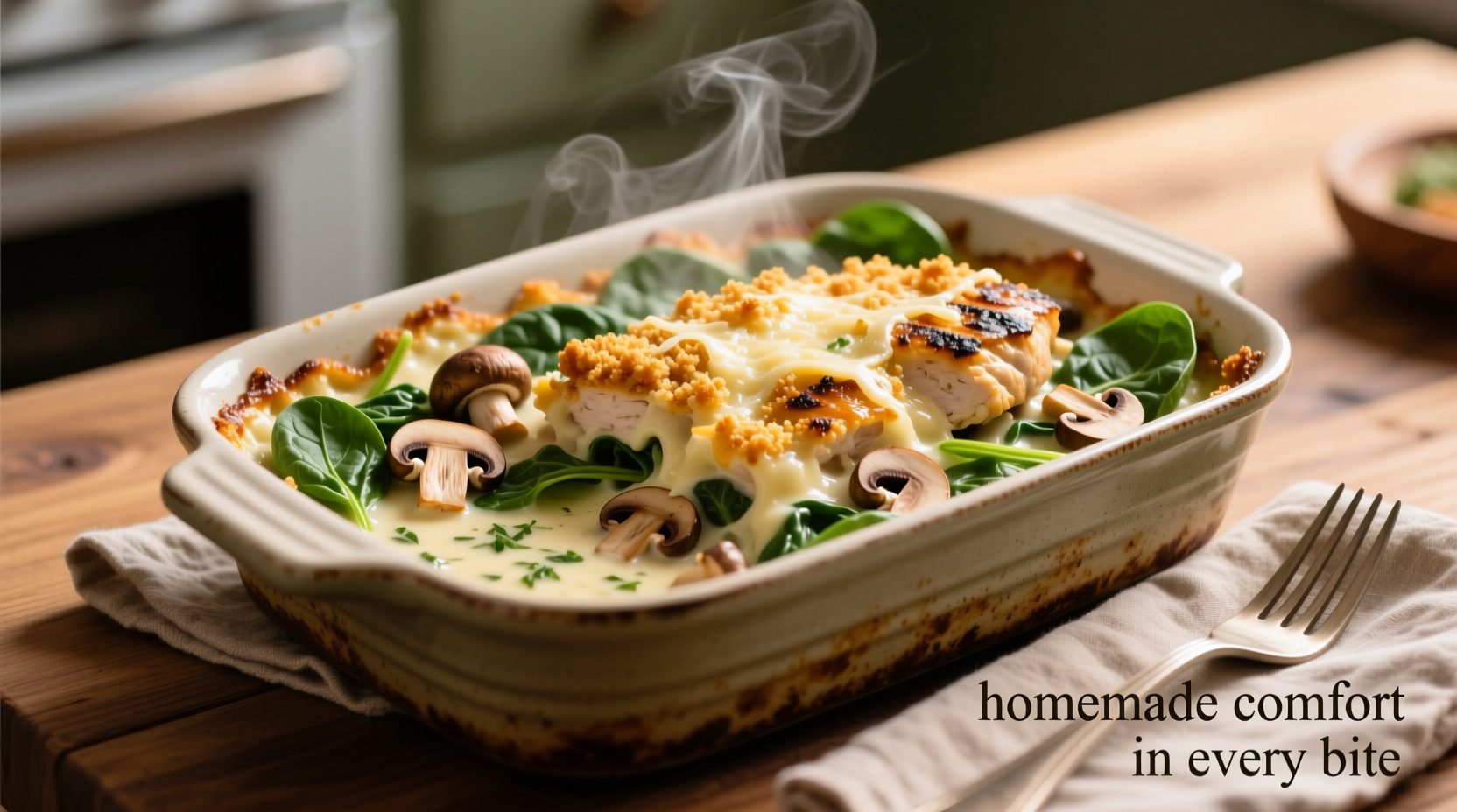 Perfect Chicken Spinach Mushroom Casserole Recipe