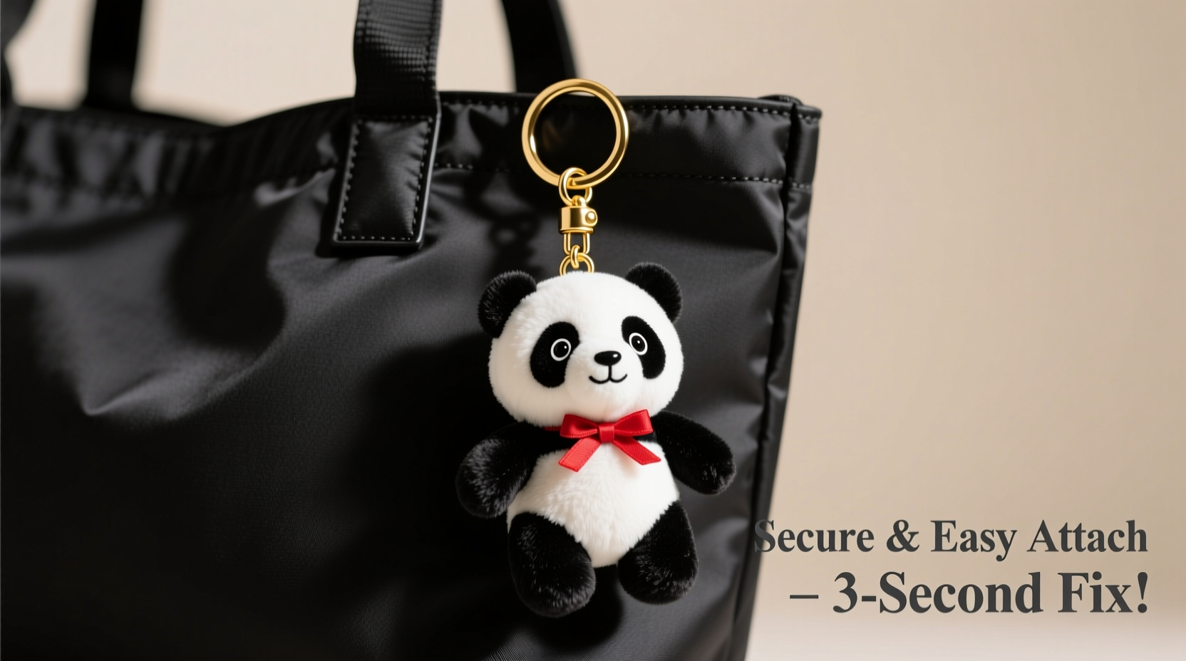 practical tips to easily attach a panda keychain to any bag securely