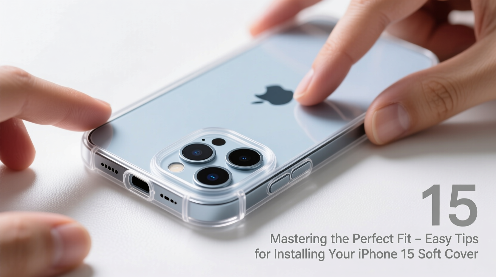 mastering the perfect fit easy tips for installing an iphone 15 soft protective cover