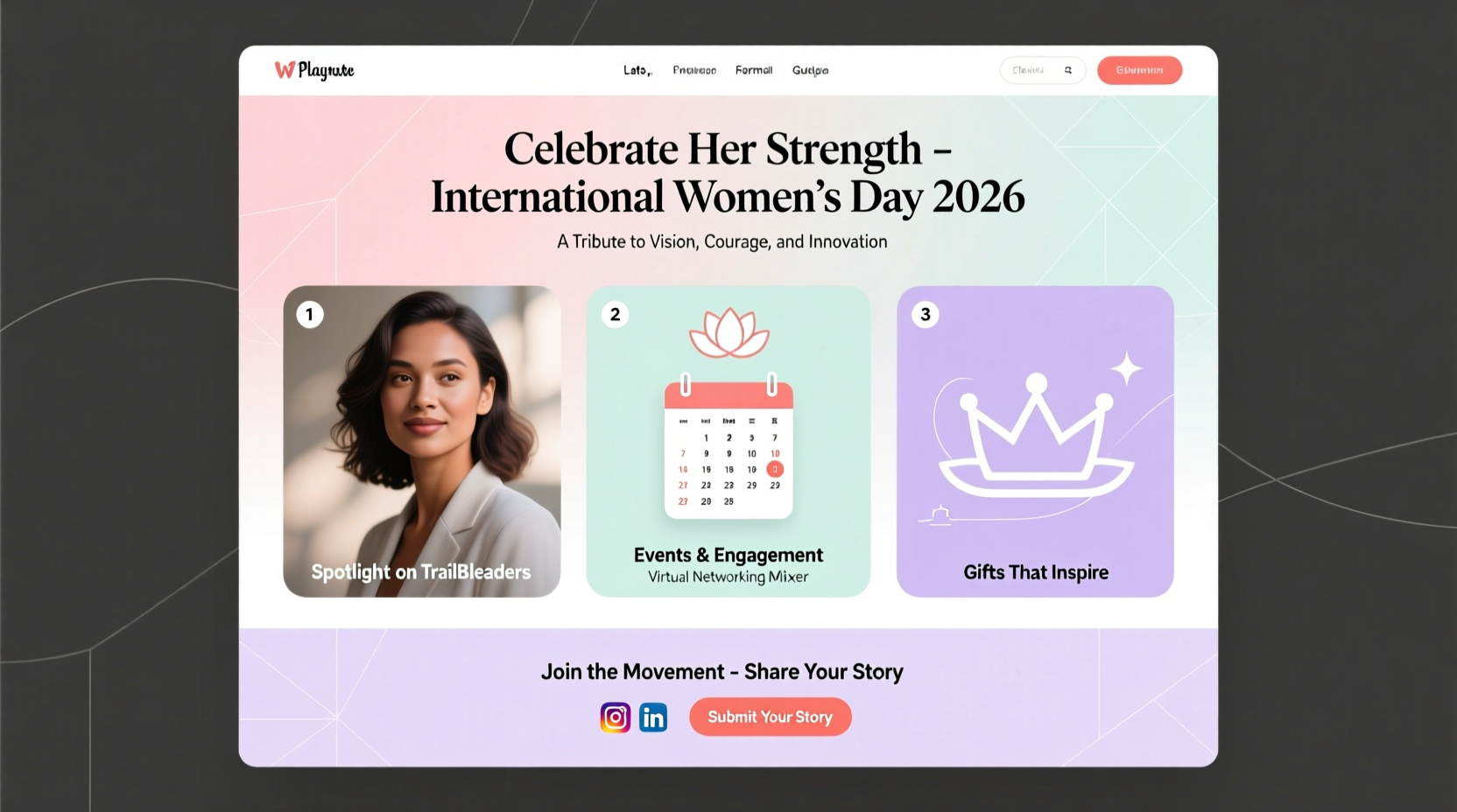 womens day celebration mail format