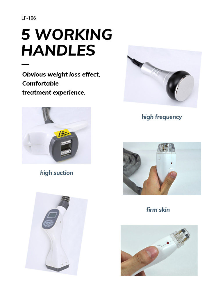 5 in 1 Infrared Laser valeshape roller body slimming machine skin tighten weight loss face lifting CE approved