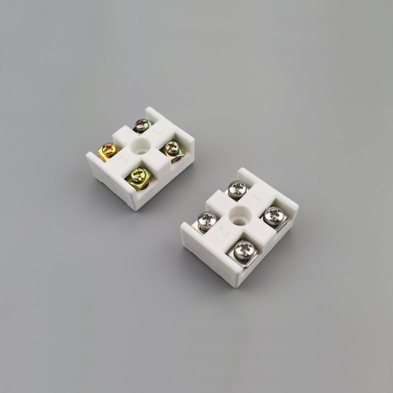 15A 25A 30A 50A 2 Way Ceramic Terminal Block 2 Pole Ceramic Connecting Terminals