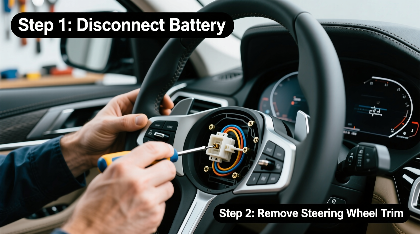 replace heated steering switch g30