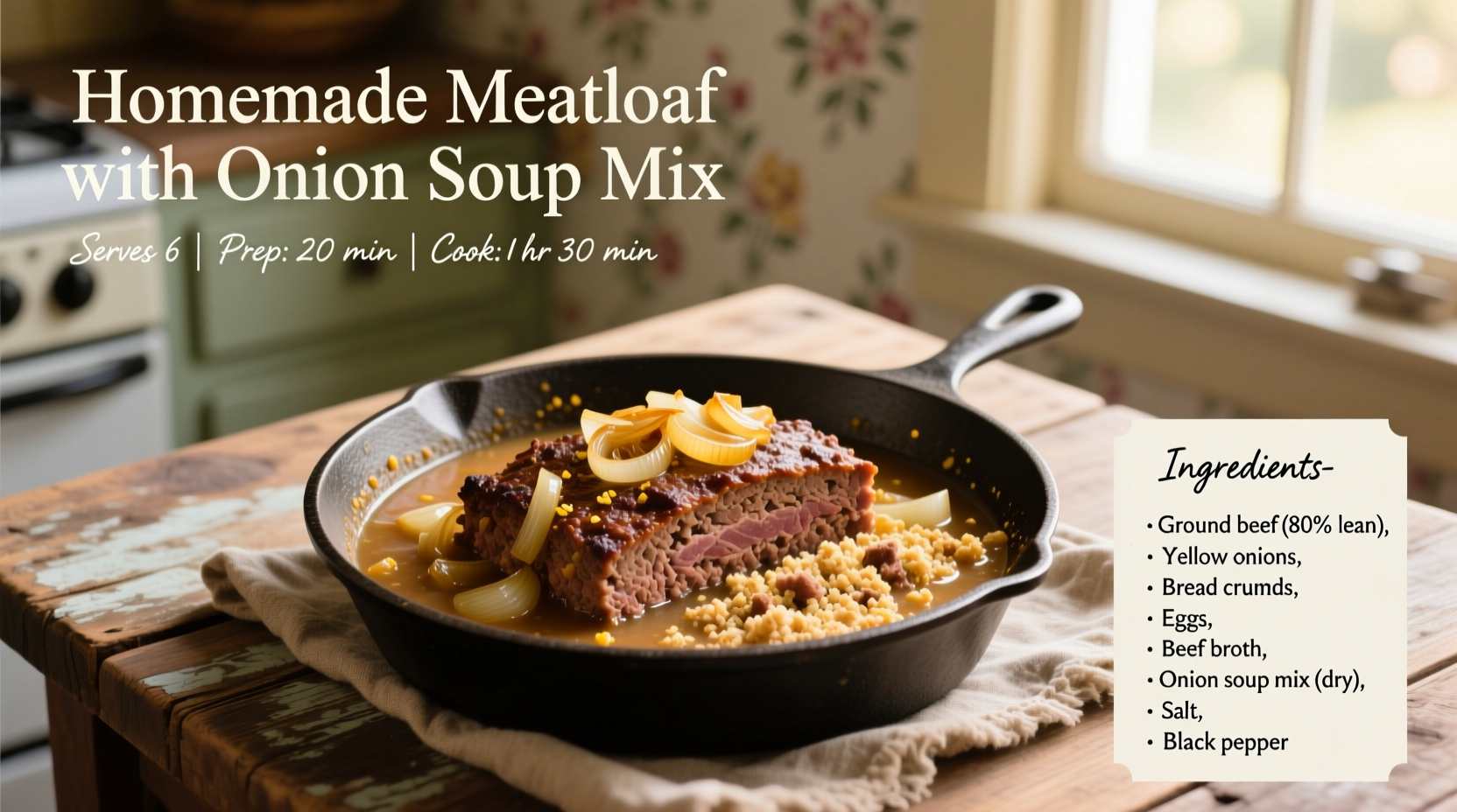 meatloaf onion soup mix recipe