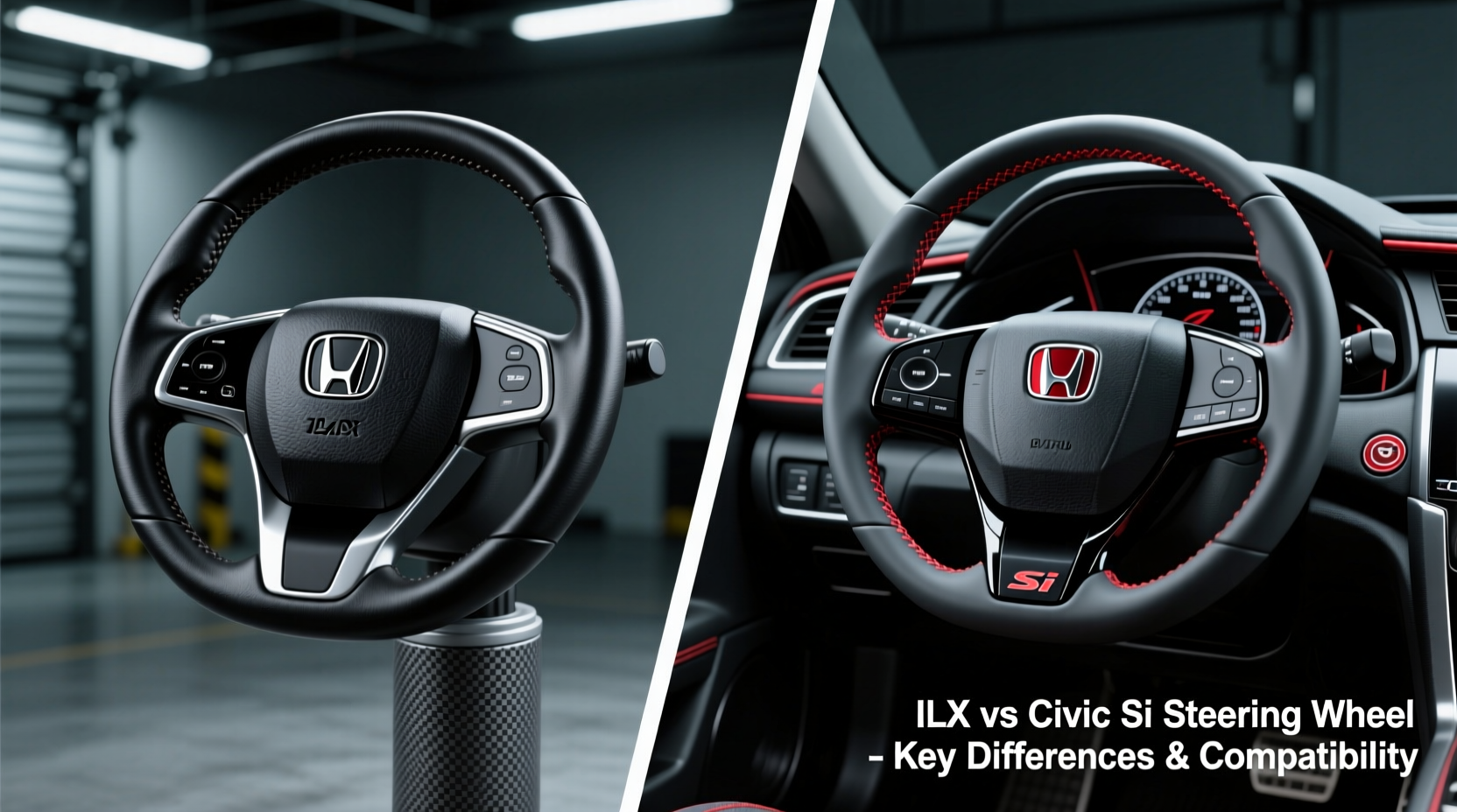 ilx vs civic si steering wheel