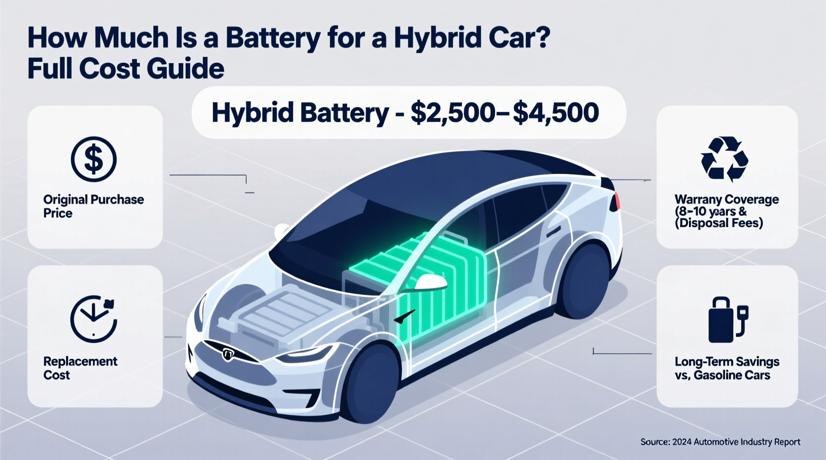 how much is a battery for a hybrid car