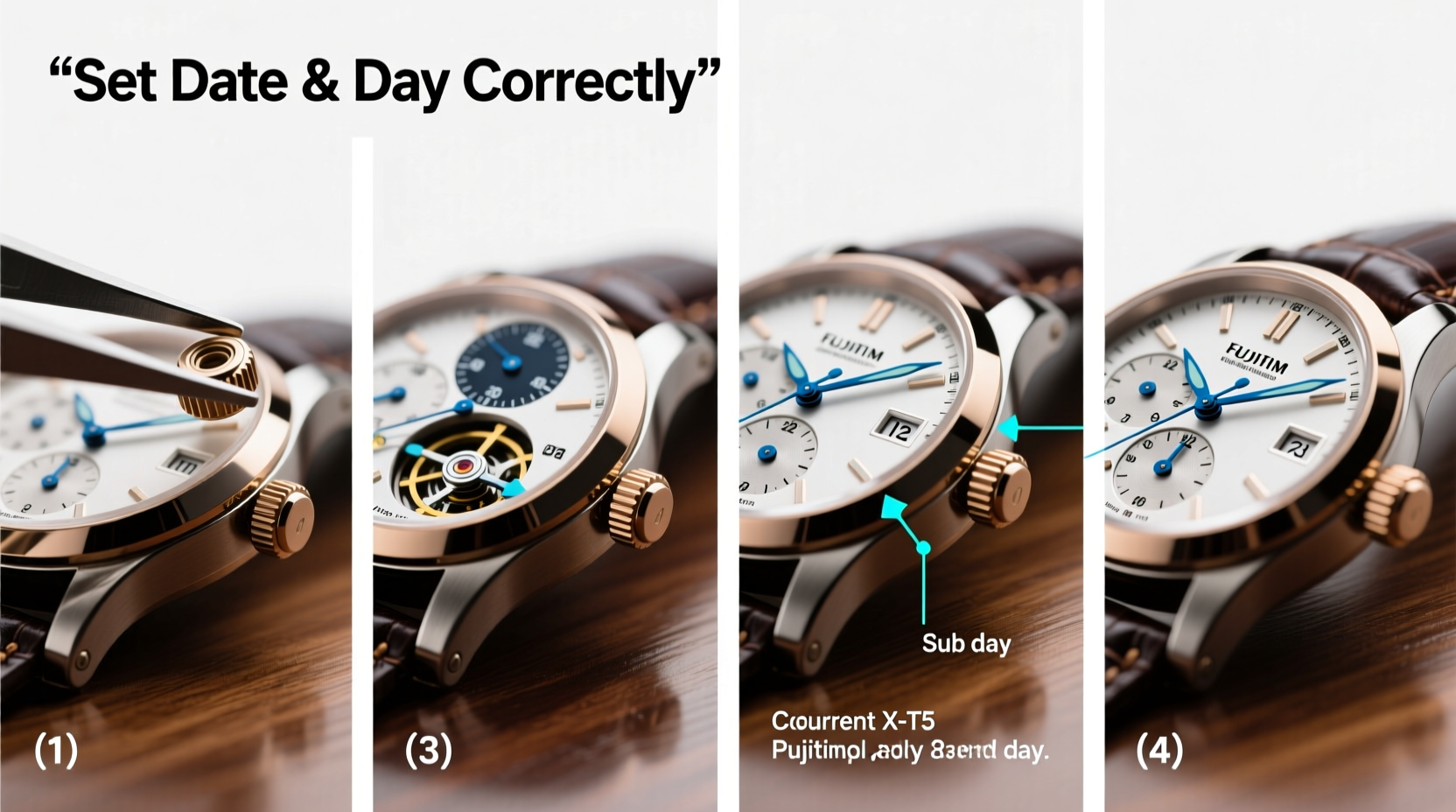 mastering the art a step by step guide to setting the date and day on your mechanical watch