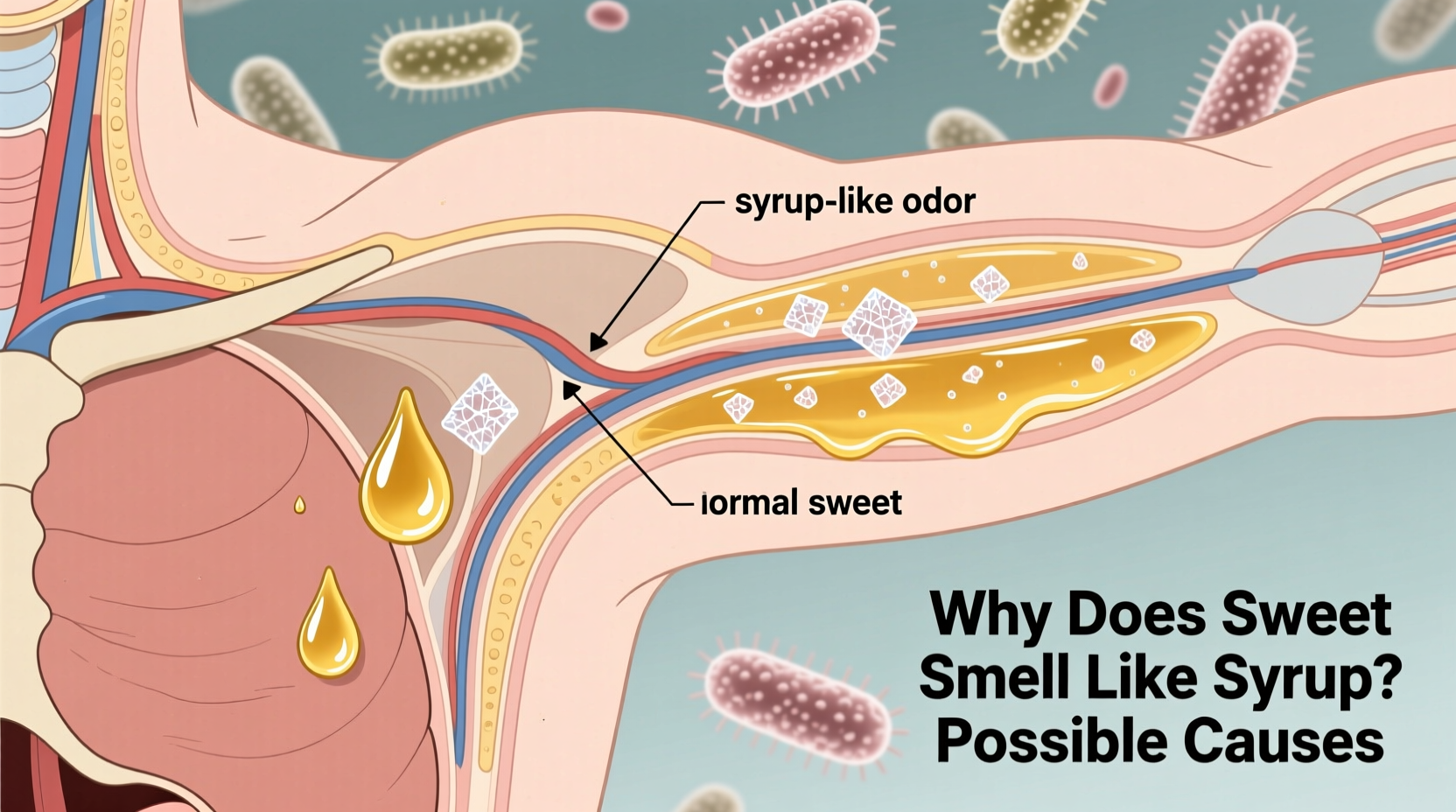 why does my sweat smell like syrup possible causes