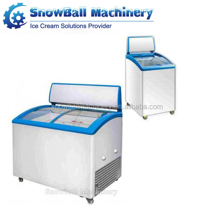 アイスクリームとお菓子用冷蔵庫スーパーマーケットディスプレイ