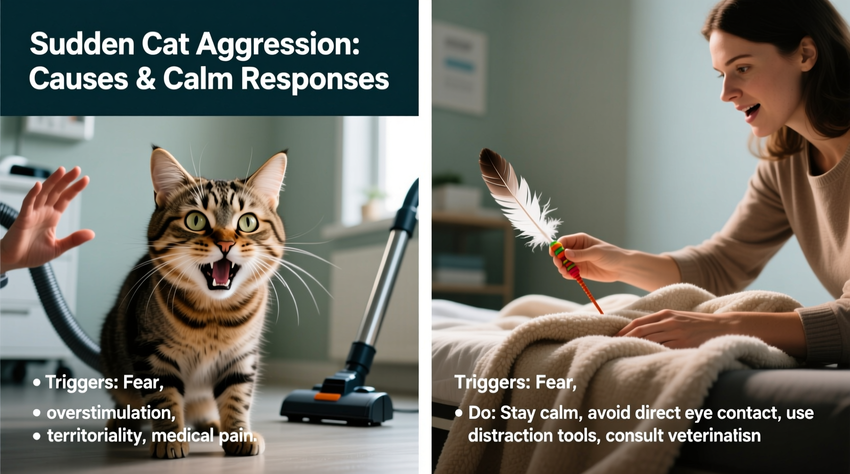 sudden cat aggression causes and what to do