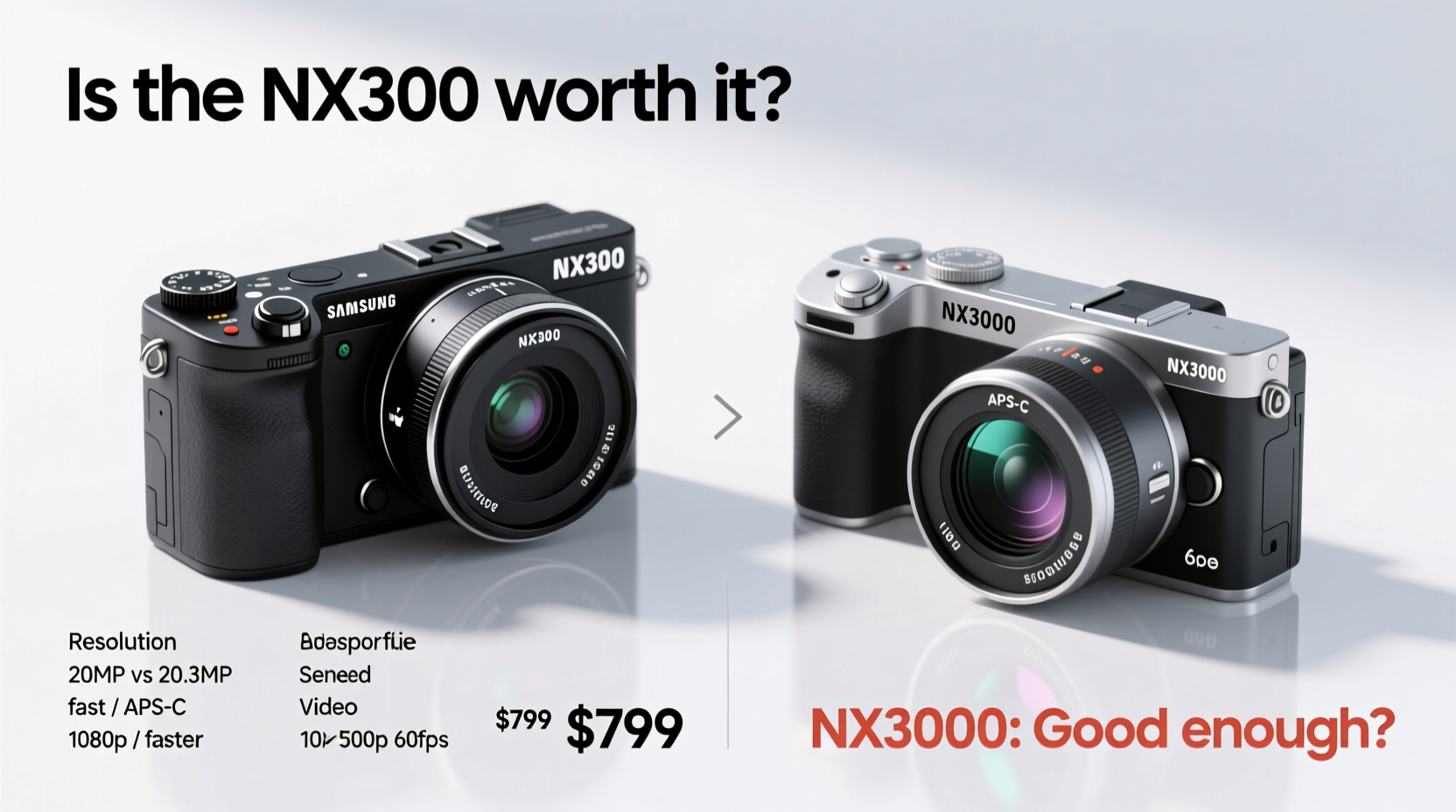 samsung nx300 vs nx3000 is the nx300 worth the extra money or is the nx3000 good enough