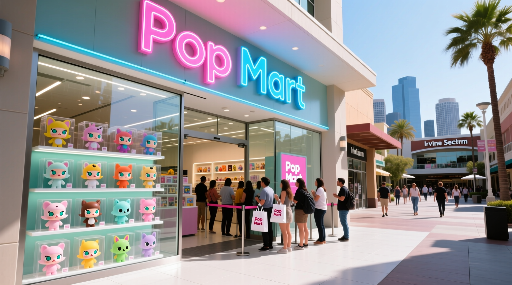 is there a popmart in irvine spectrum