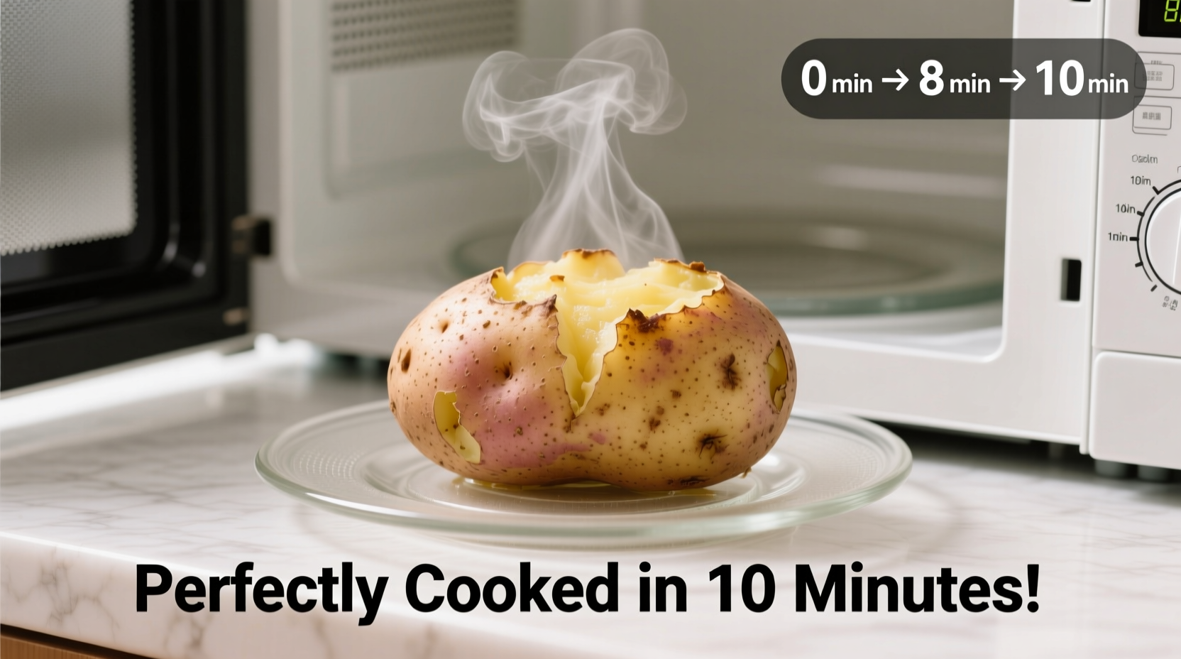 how long to cook baked potato in microwave