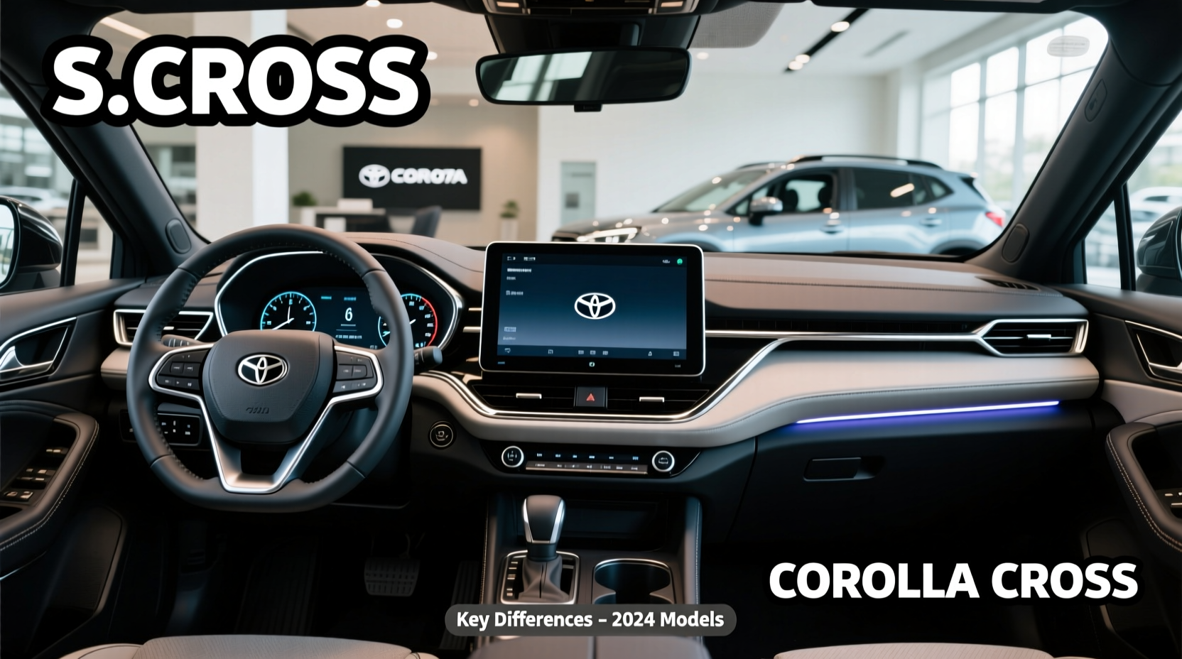 S-Cross vs Corolla Cross Dashboard: Key Differences 2024