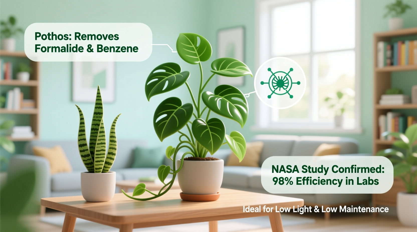 does pothos clean the air