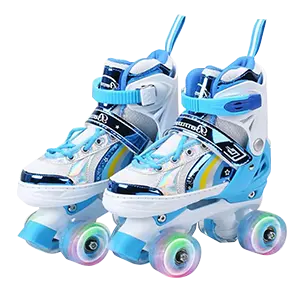 EACH Adjustable Skate Shoes Wholesale Flashing Roller Skates Rental Quad Roller Skates For Kids