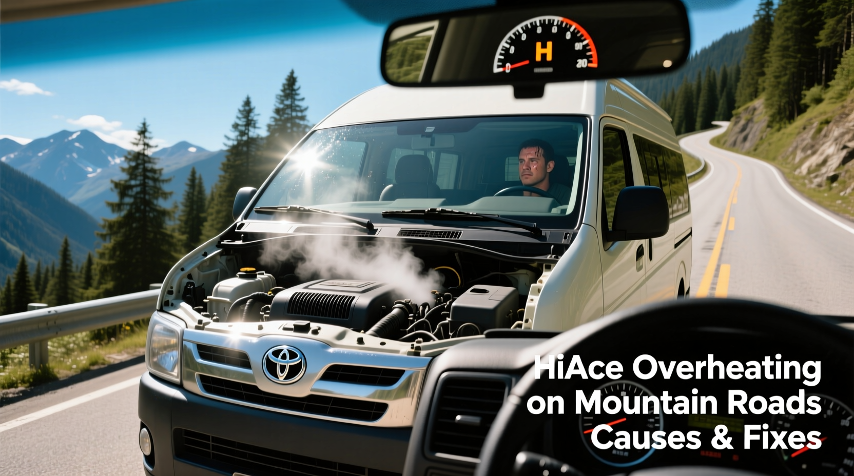 hiace overheating mountain roads