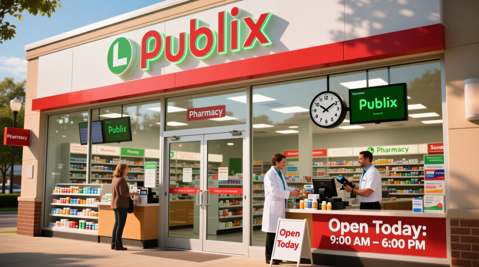 is publix pharmacy open on sundays