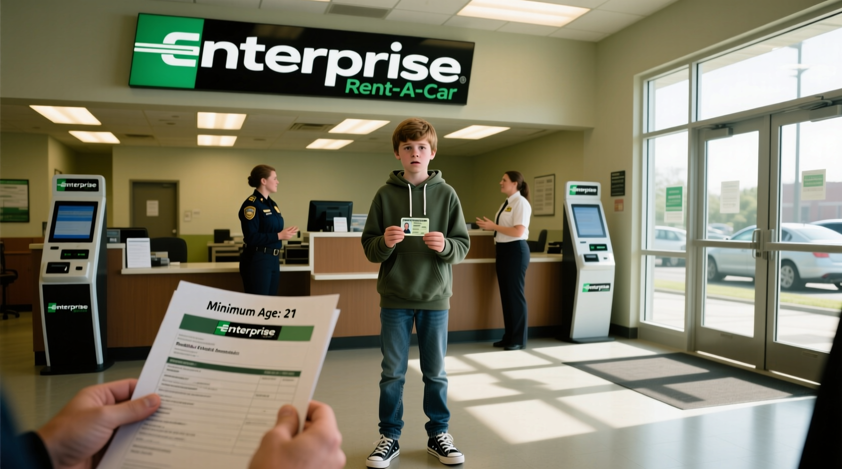 can a 17 year old drive a rental car enterprise