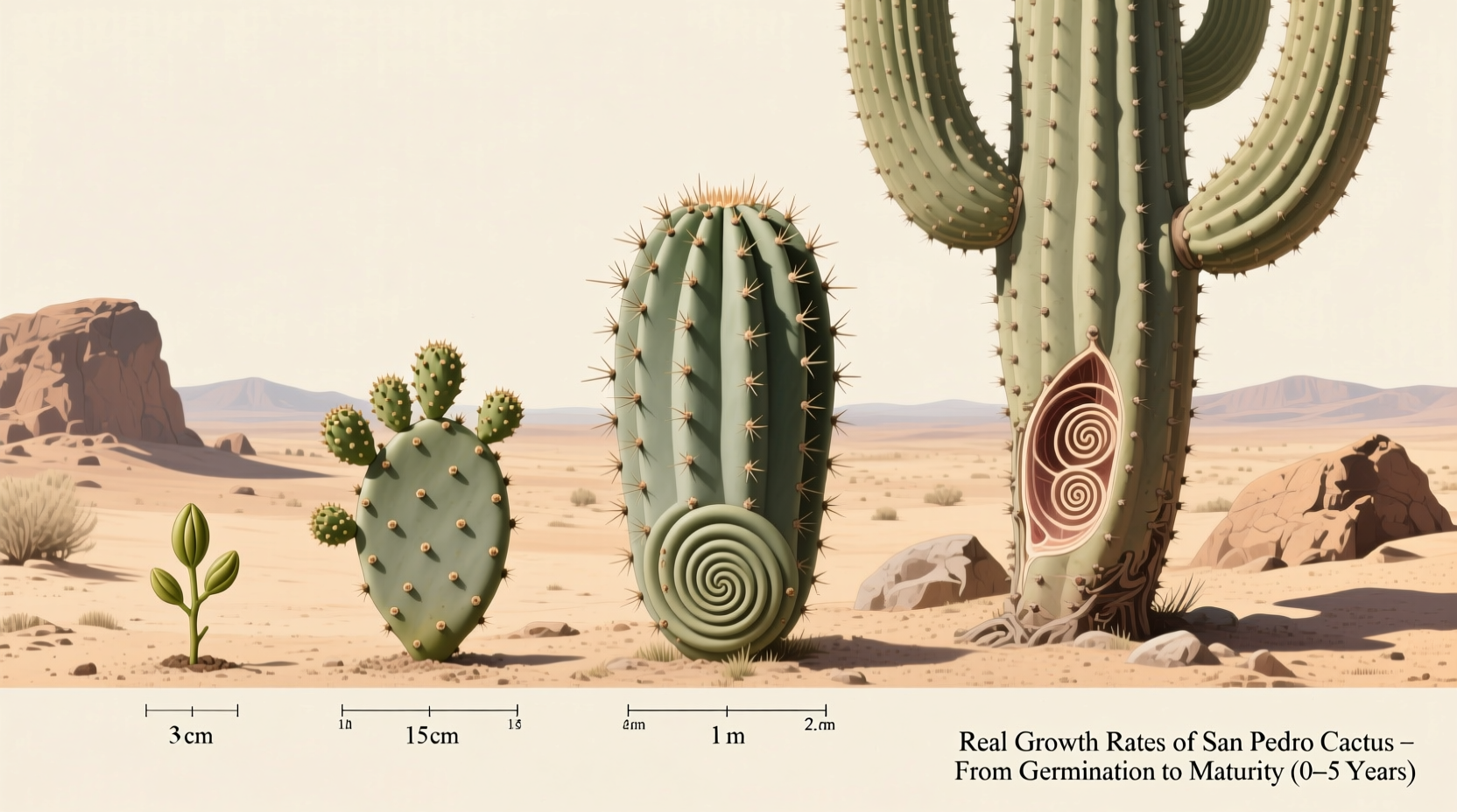 how fast do san pedro cactus grow