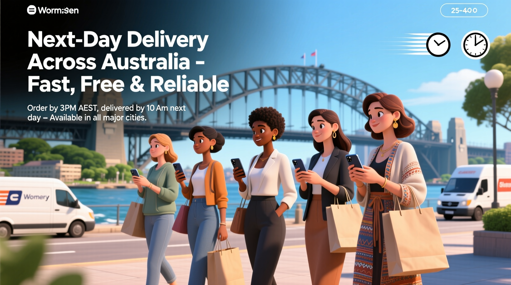 womens next day delivery australia