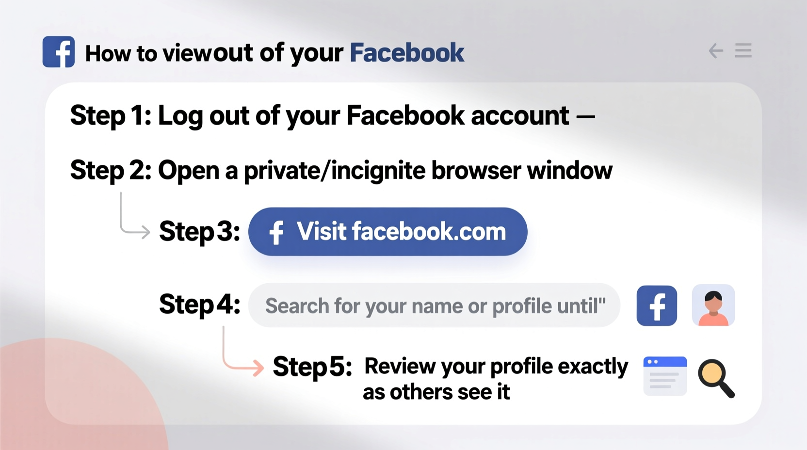 how to view your facebook profile like others do a step by step guide
