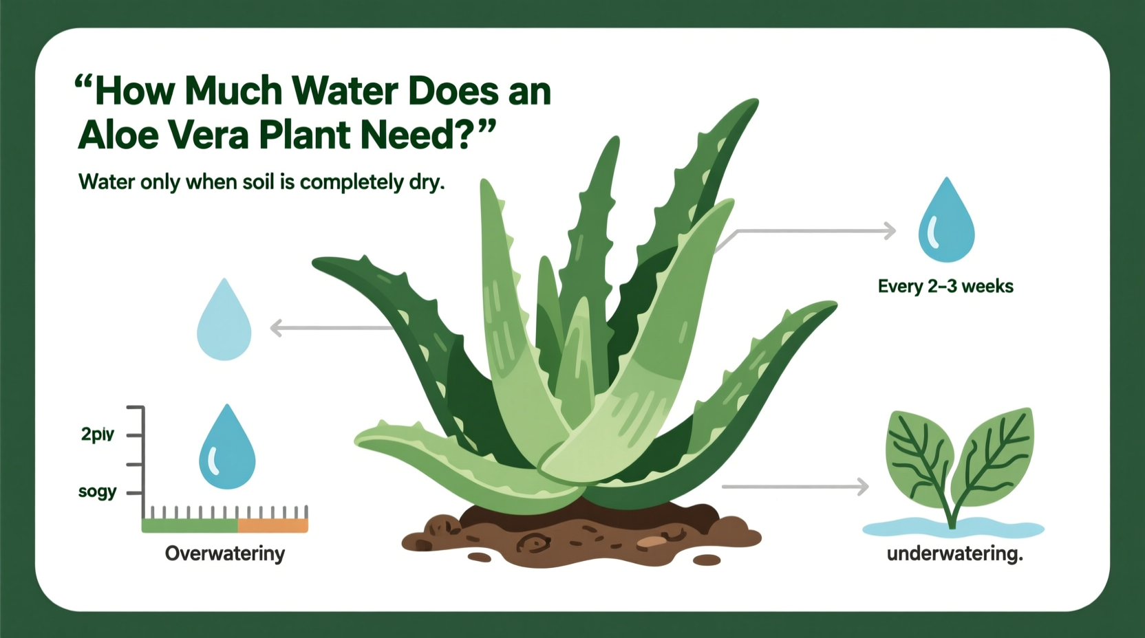 how much water does a aloe vera plant need