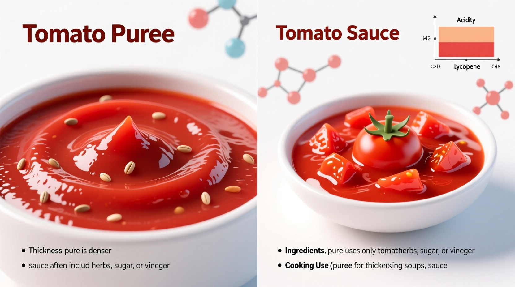 difference between tomato puree and tomato sauce