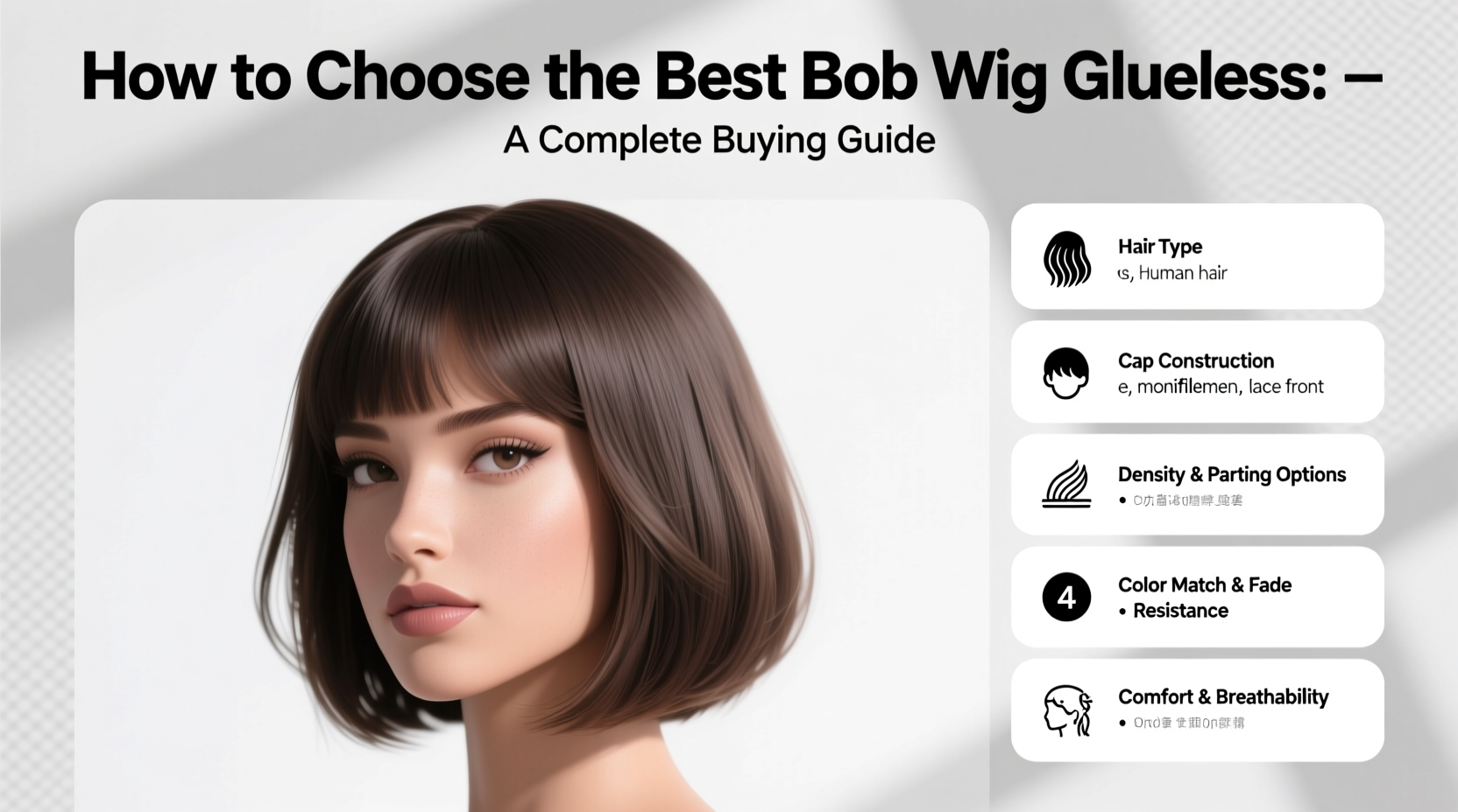 Glueless Bob Wigs – Ready to Wear, Beginner-Friendly & Natural Human Hair Styles 10 How to Choose the Best Bob Wig Glueless: A Complete Buying Guide