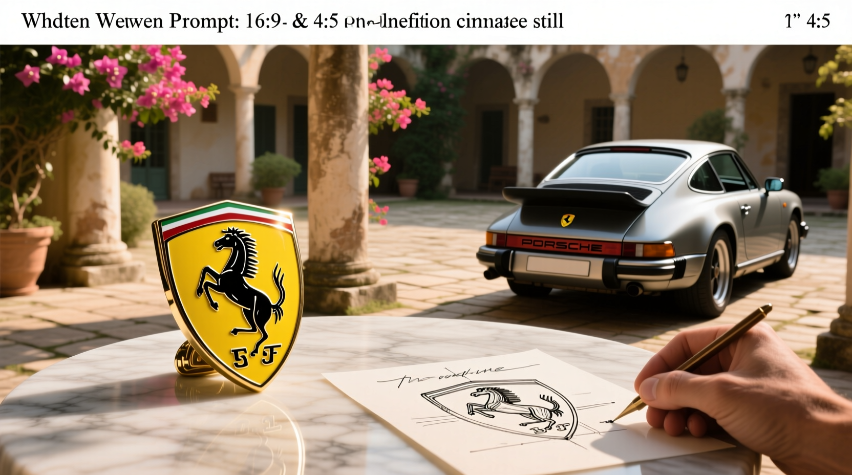 How to Choose a Ferrari Badge: Why Ferrari and Porsche Have Similar Logos