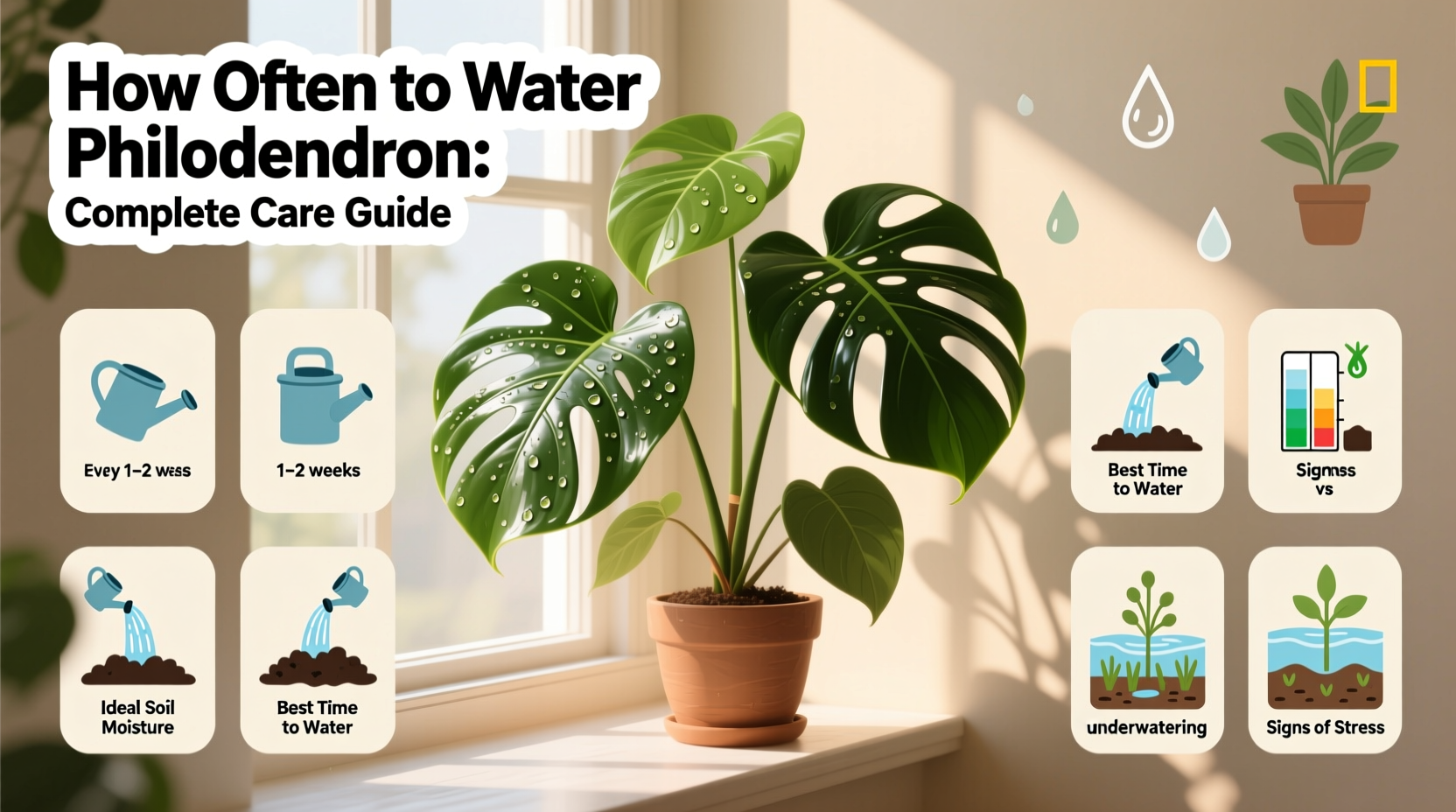 how often to water philodendron