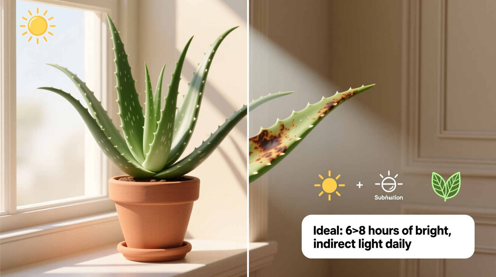 how much light does an aloe plant need