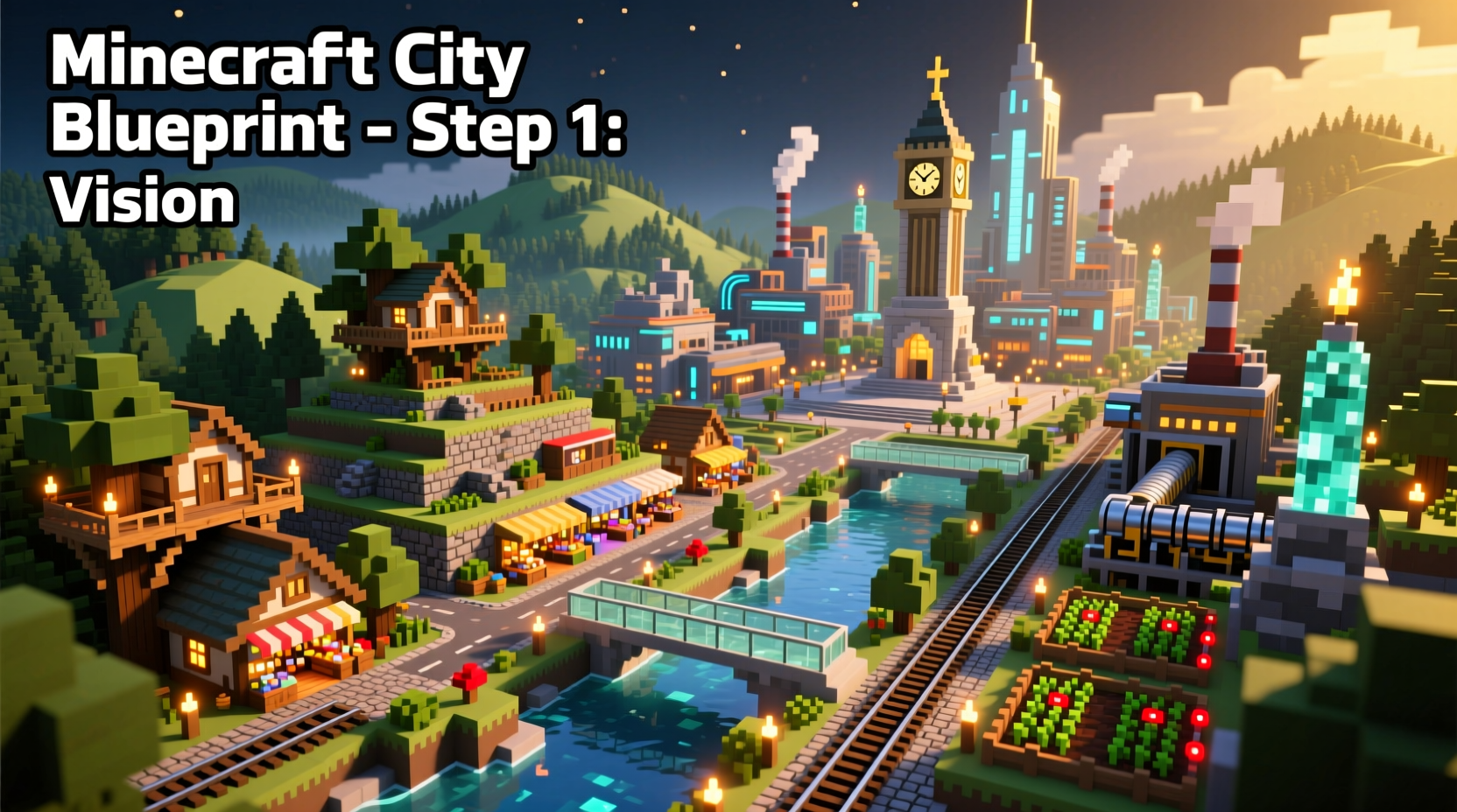 creative strategies for building a thriving city in minecraft a step by step guide