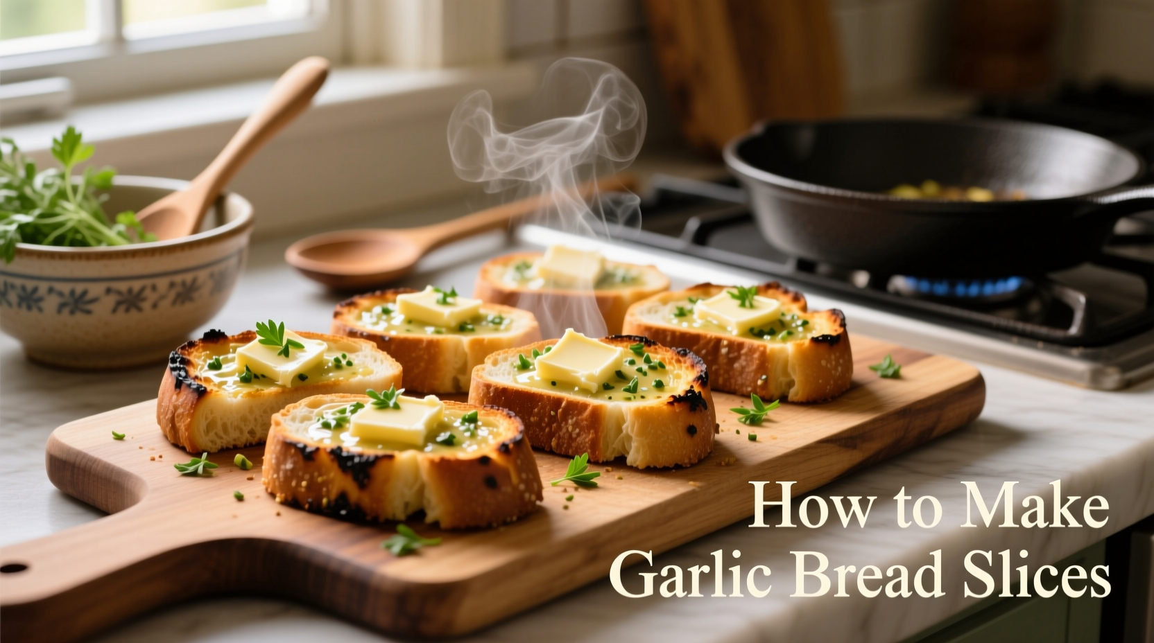 how to make garlic bread slices