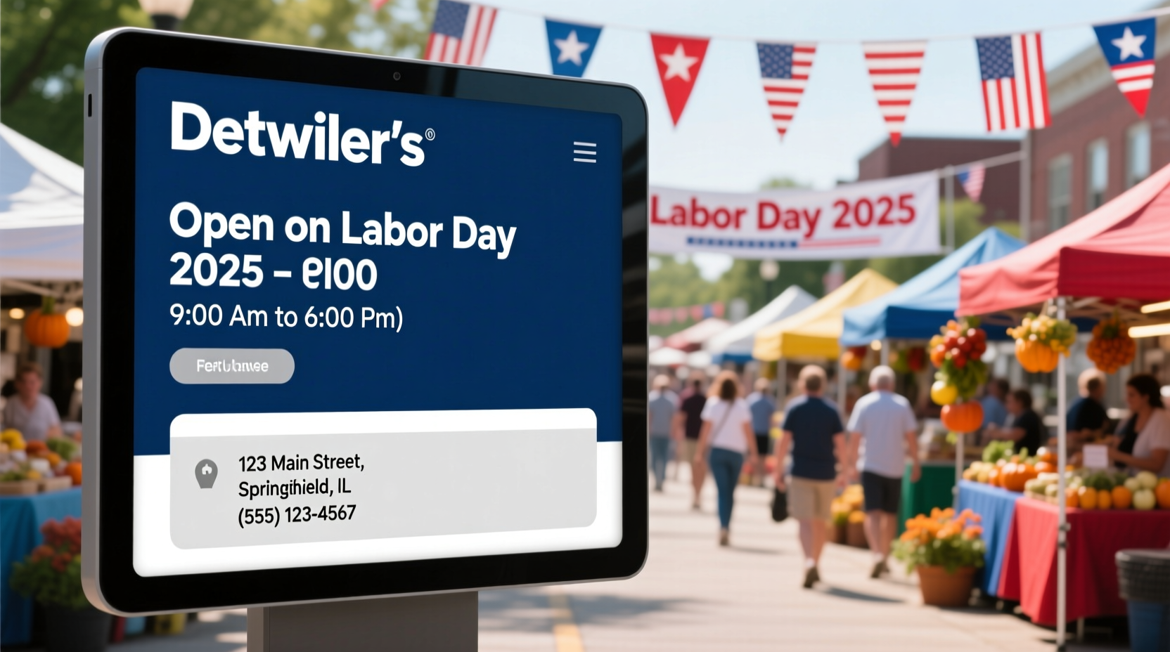 is detwilers open on labor day